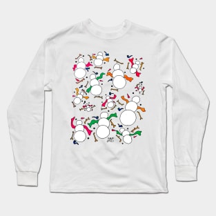 DIY Snow People Kits Long Sleeve T-Shirt